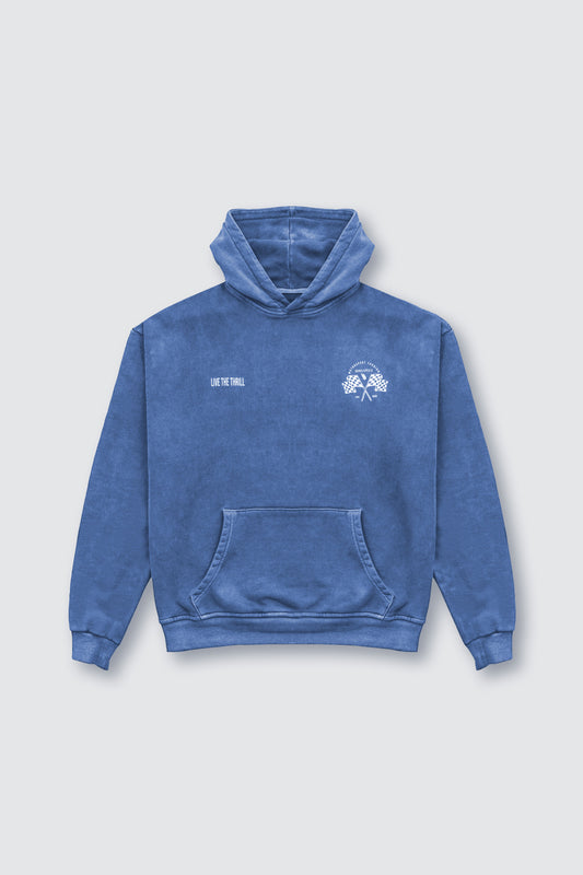 SKY BLUE VINTAGE RACING HOODIE (PRE-ORDER)